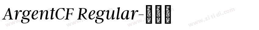 ArgentCF Regular字体转换